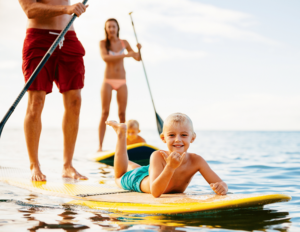 Family Stand Up Paddling